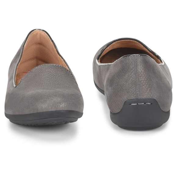 7.5 - Comfortiva | Marybeth Charcoal Loafer Flats - Picture 4 of 10